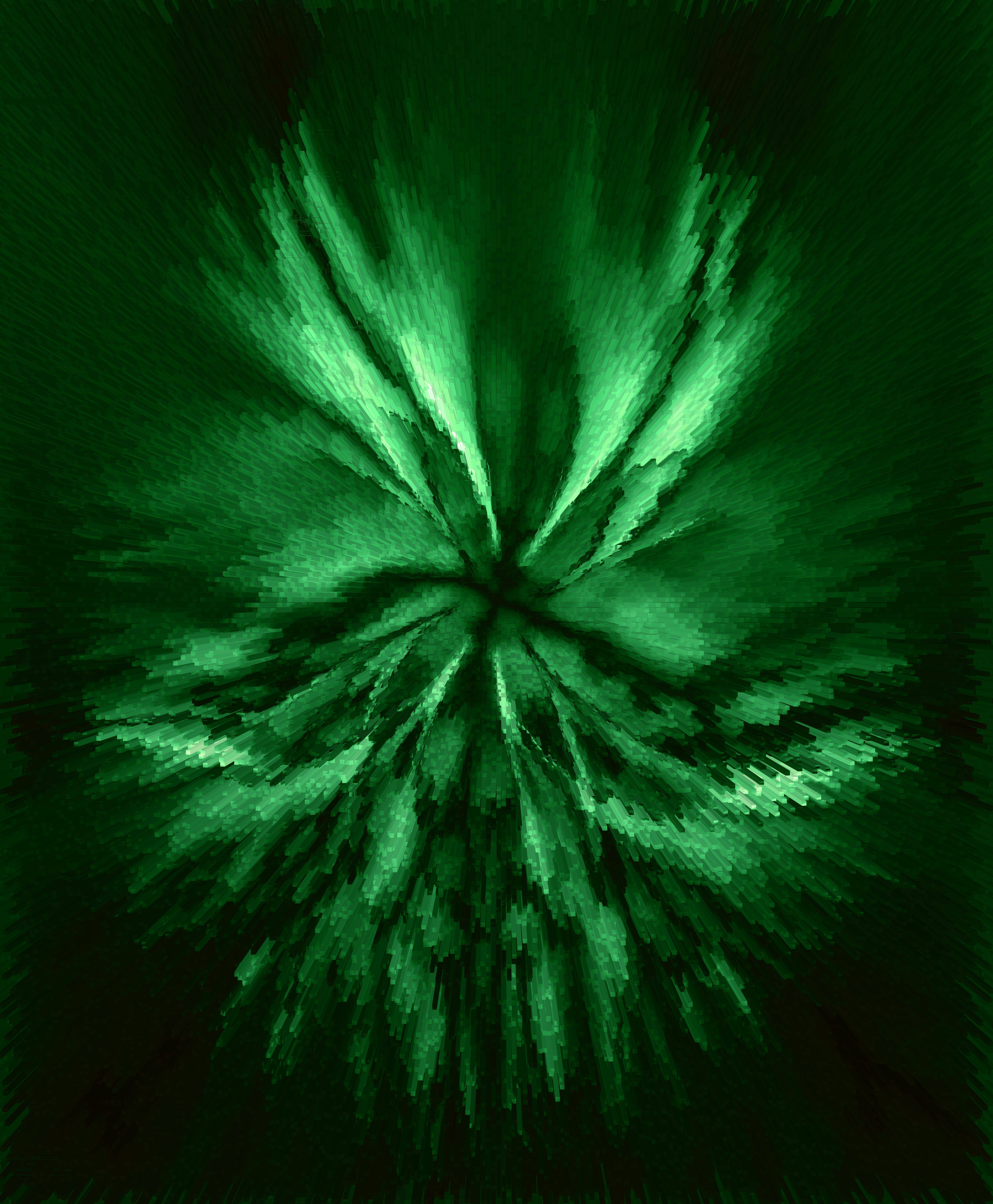 psychedelic green art fractals